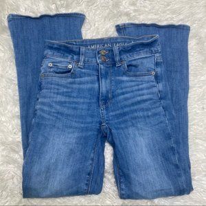 American Eagle High Rise Artist Flare 0 X-Short